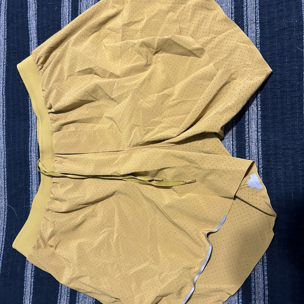 lululemon athletica Yellow Athletic Shorts